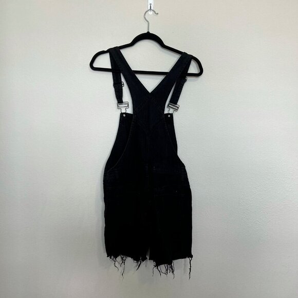 We The Free Denim Short Overalls Size 25 Color Black - Picture 4 of 6